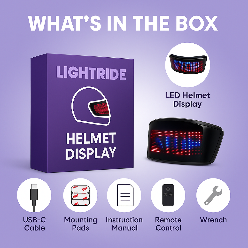 Lighride™ helmet lights